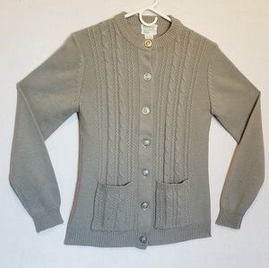 Women's Cable Knit Button Up Sweater